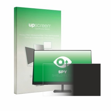 Parte frontale di una confezione del prodotto con il logo del marchio upscreen. Accanto è raffigurato il dispositivo HP 27m 3W