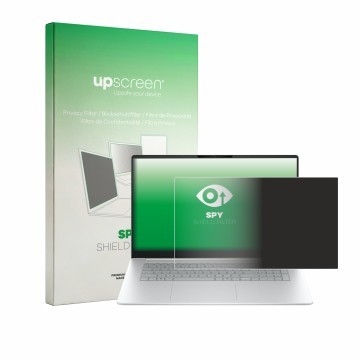 Parte frontale di una confezione del prodotto con il logo del marchio upscreen. Accanto è raffigurato il dispositivo HP OmniBo