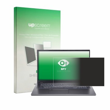Face avant d’un emballage produit avec le logo de la marque upscreen. À côté, l’appareil Acer Aspire 17 A17-51 est représenté 