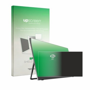 Parte frontal de un envase de producto con el logotipo de la marca upscreen. Al lado se muestra el dispositivo Yodoit PTM18 18