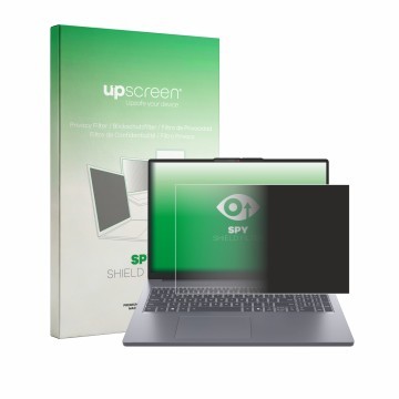 Parte frontale di una confezione del prodotto con il logo del marchio upscreen. Accanto è raffigurato il dispositivo Lenovo Id