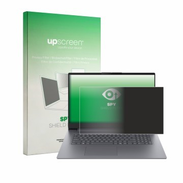 Parte frontale di una confezione del prodotto con il logo del marchio upscreen. Accanto è raffigurato il dispositivo Lenovo Id