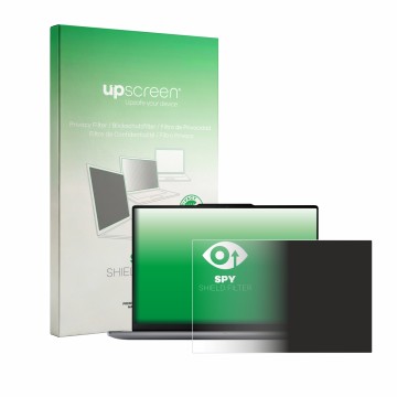 Parte frontale di una confezione del prodotto con il logo del marchio upscreen. Accanto è raffigurato il dispositivo Lenovo Yo