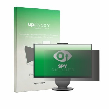 Vorderseite einer Produktverpackung mit dem Markenlogo upscreen. Daneben ist das Gerät Lenovo Yoga AIO i Gen 11 27IPH11 mit de