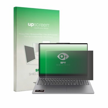 Front side of a product packaging with the brand logo upscreen. Next to it is the device Lenovo IdeaPad Slim 5a Gen 11 16