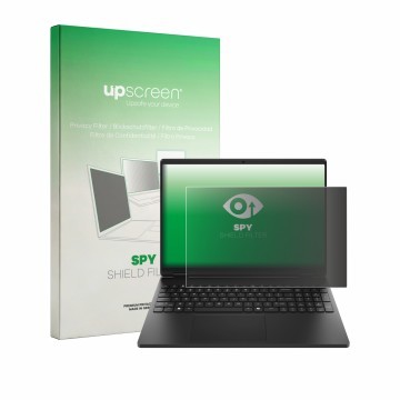 Vorderseite einer Produktverpackung mit dem Markenlogo upscreen. Daneben ist das Gerät HP HyperX OMEN 15 mit dem zugehörigen D