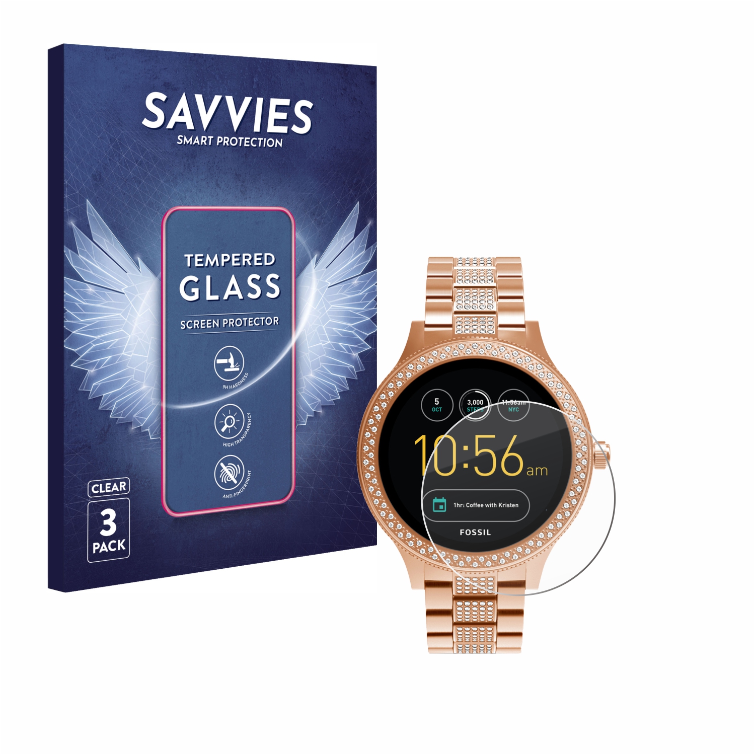 Schutzfolie für Smartwatch Garmin Polar Samsung Fossil Letsfit Xiaomi Huawei - Zdjęcie 364 z 436