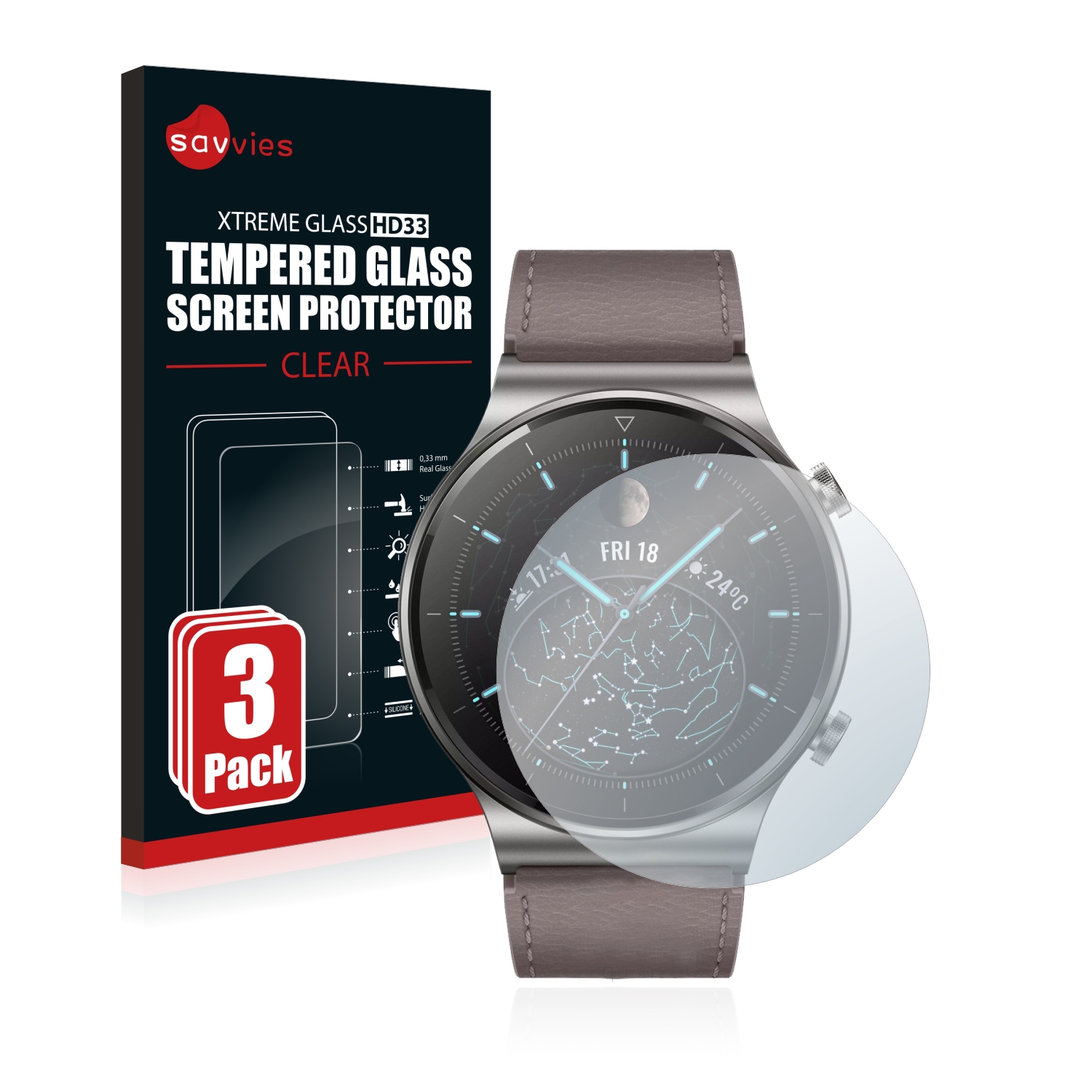 Screen protectors for Huawei Watch GT 2 Pro - free shipping |  protectionfilms24.com