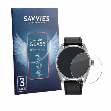 Front side of a product packaging with the brand logo Savvies. Next to it is the device Citizen Star Wars Duel 2.0 shown with 