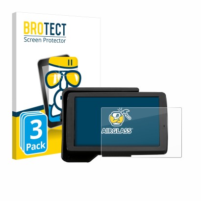 Face avant d’un emballage produit avec le logo de la marque BROTECT. À côté, l’appareil BMW R 1200 GS 2013-2019 Navigator V 5"