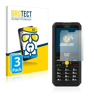 Vorderseite einer Produktverpackung mit dem Markenlogo BROTECT. Daneben ist das Gerät Caterpillar Cat B30 mit dem zugehörigen 