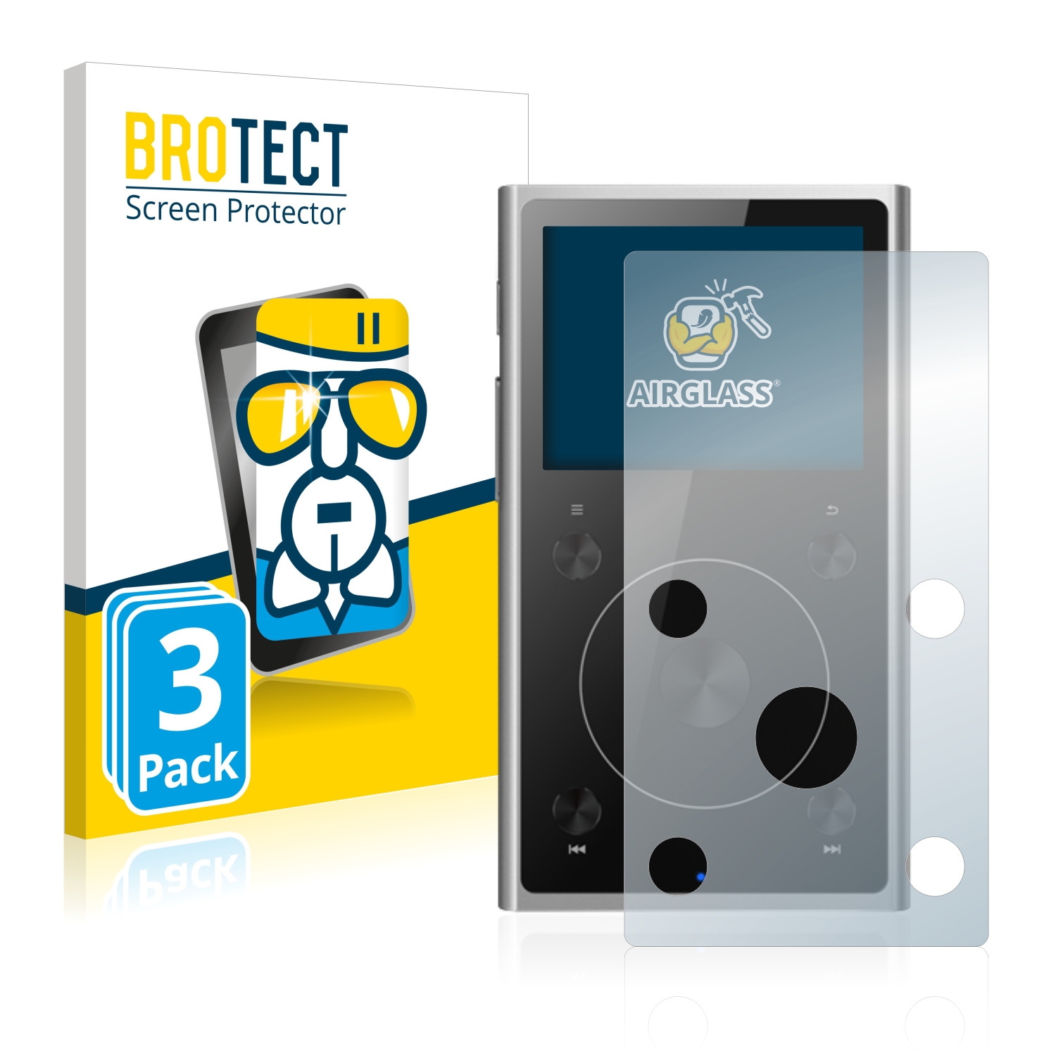 BROTECT Pellicola di vetro antiproiettile AirGlass Matt (3 Pezzo/i, X1