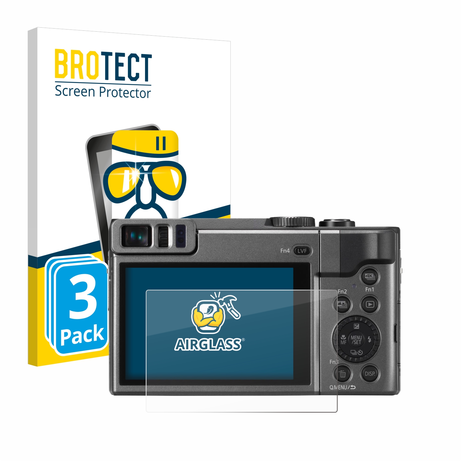 3" 5 Pack Camera LCD Screen Protector Film For Panasonic Lumix DC TZ90 