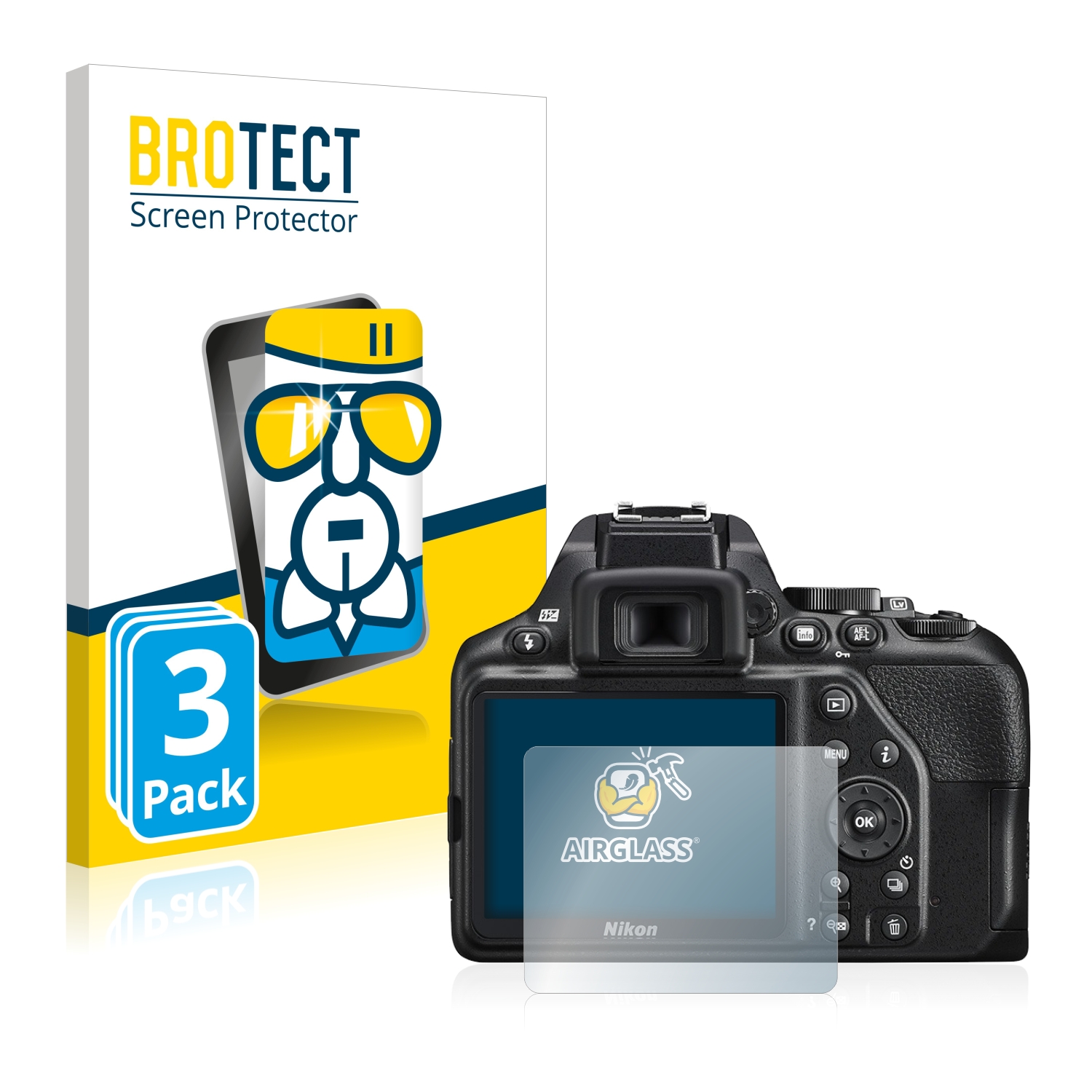 AirGlass Protector Pantalla Cristal para Nikon 1 V3