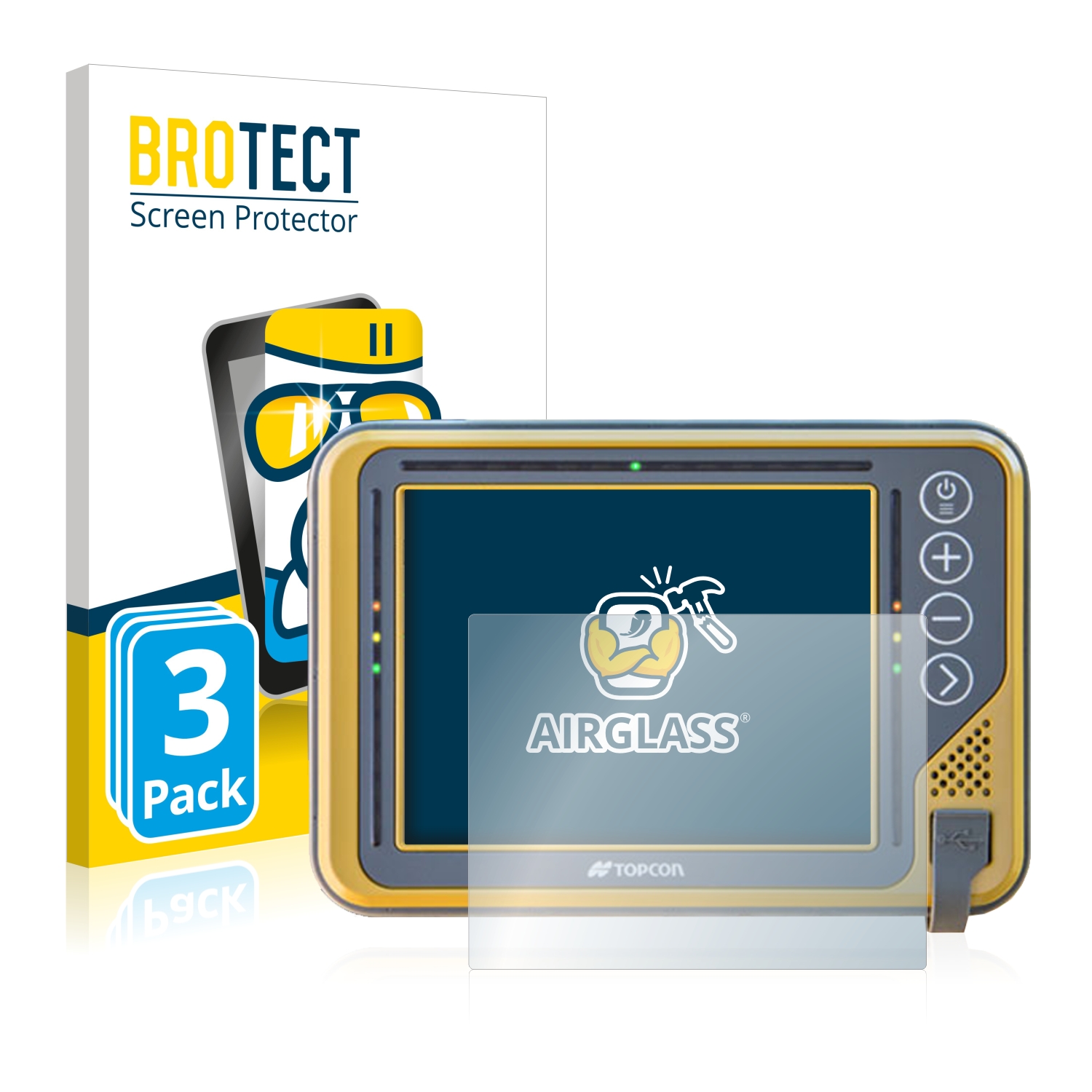 Topcon Protection Ecran Verre pour Topcon GX-55 Film Protecteur Vitre 9H 