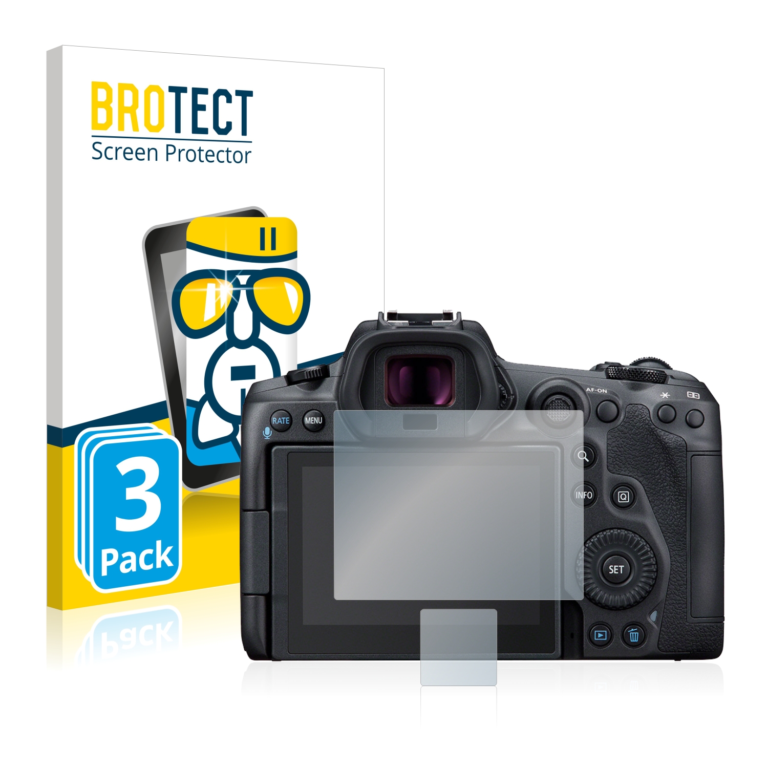 Pack Of 3 Camera Screen Protector Film For Canon EOS 500D 3" 