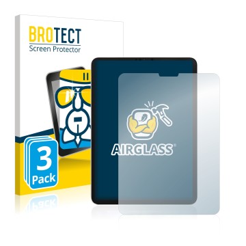 Vorderseite einer Produktverpackung mit dem Markenlogo BROTECT. Daneben ist das Gerät Apple iPad Pro 11