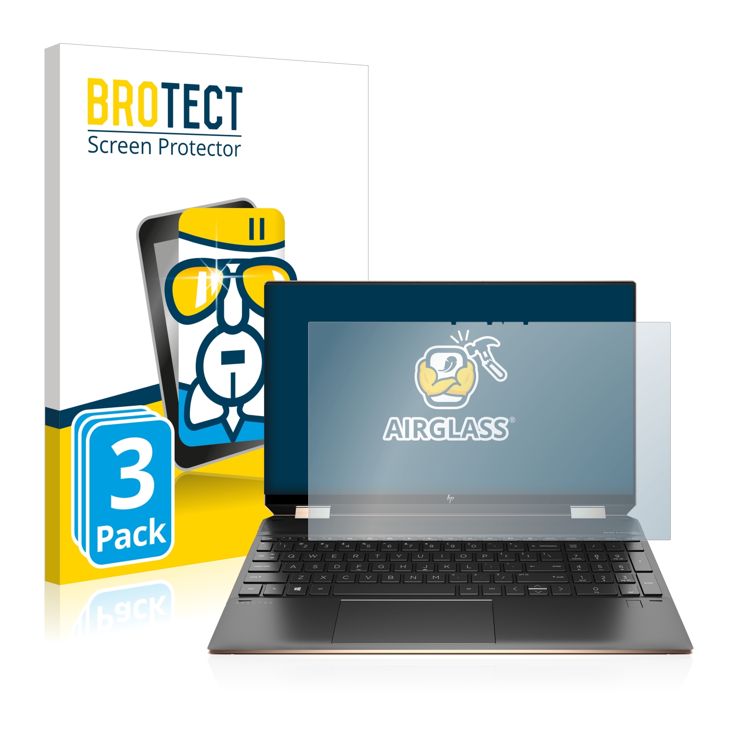 3x BROTECT AirGlass čirá skleněná fólie pro Acer ACTAB821