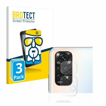 Parte frontale di una confezione del prodotto con il logo del marchio BROTECT. Accanto è raffigurato il dispositivo Xiaomi Red