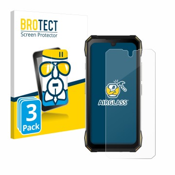 Parte frontale di una confezione del prodotto con il logo del marchio BROTECT. Accanto è raffigurato il dispositivo Doogee S89