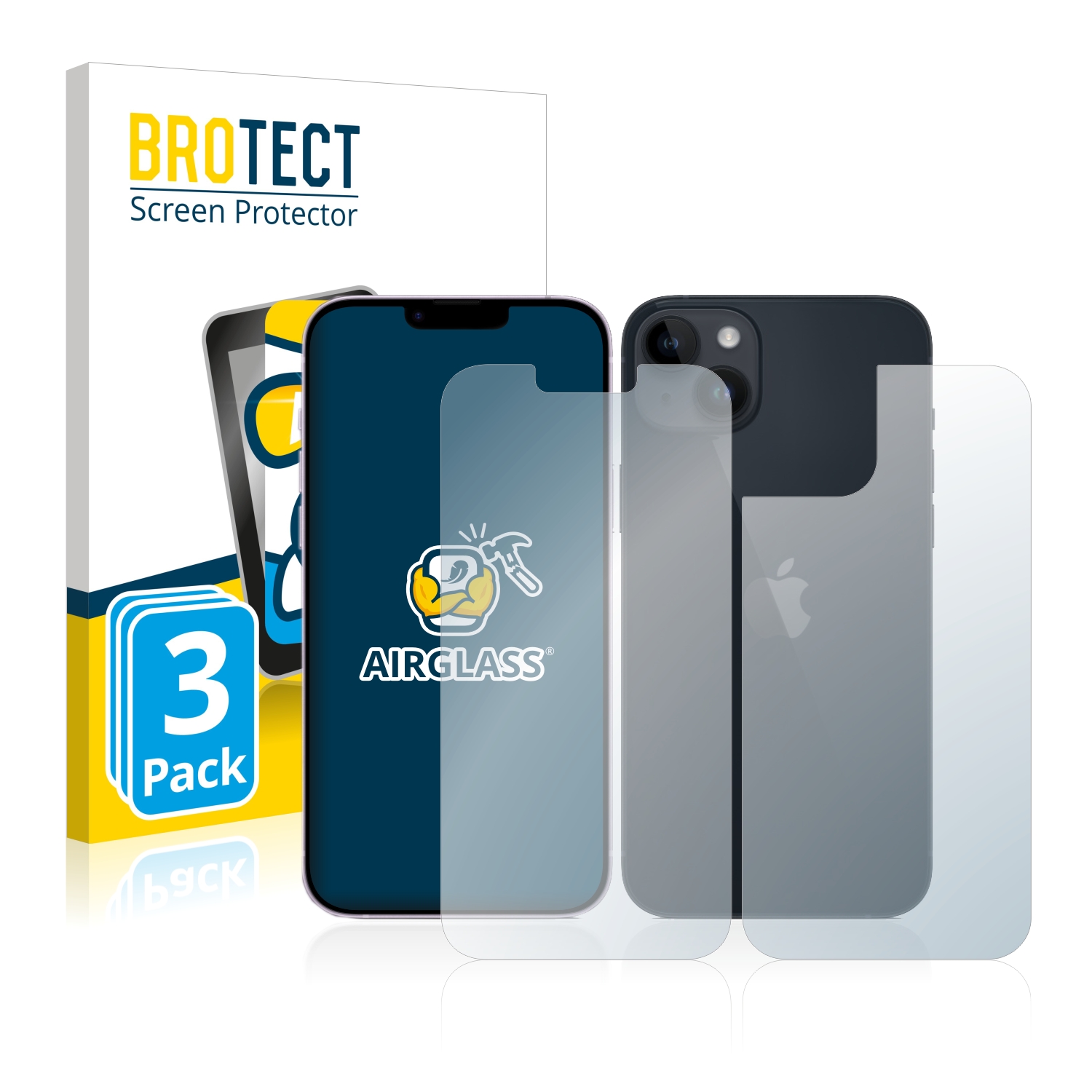Schutz Glas Panzer Folie für Apple iPhone 11 12 13 14 15 16 Pro Max - Zdjęcie 14 z 15