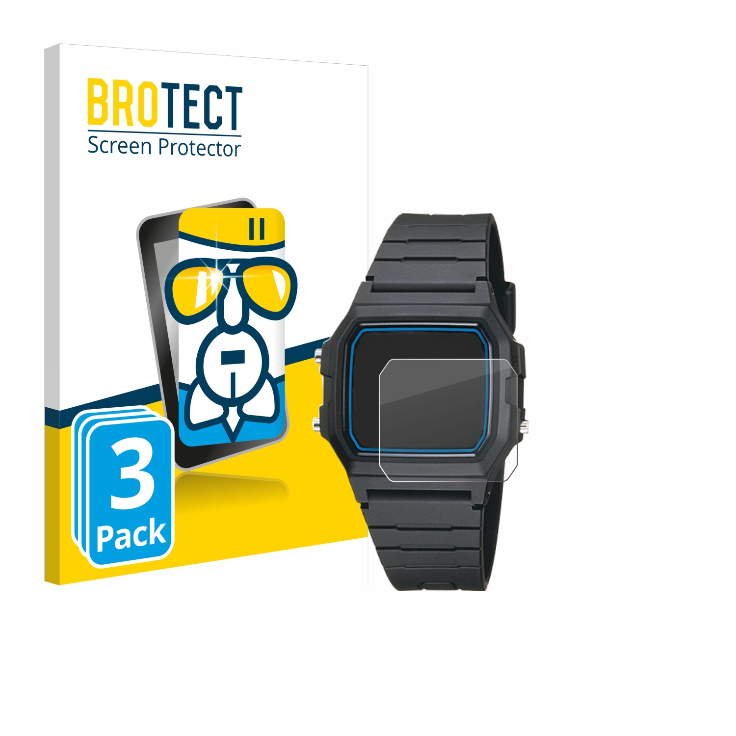 Film Protecteur D'Écran Verre Mat Brotect Pour Casio AWG M100 - Anti-Reflet, Dureté 9H, Anti-Traces
