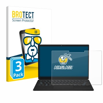 Parte frontal de un envase de producto con el logotipo de la marca BROTECT. Al lado se muestra el dispositivo ASUS ROG Flow Z1