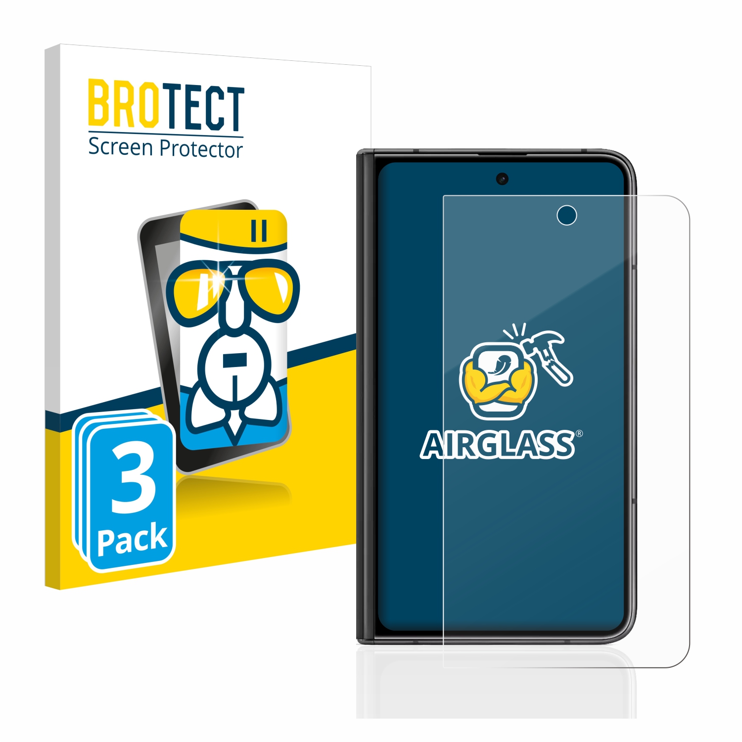 brotect Pellicola Protettiva Vetro per Google Pixel 3a Protezione