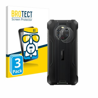 Vorderseite einer Produktverpackung mit dem Markenlogo BROTECT. Daneben ist das Gerät Blackview BL8800 5G (NUR Kameraschutz) m