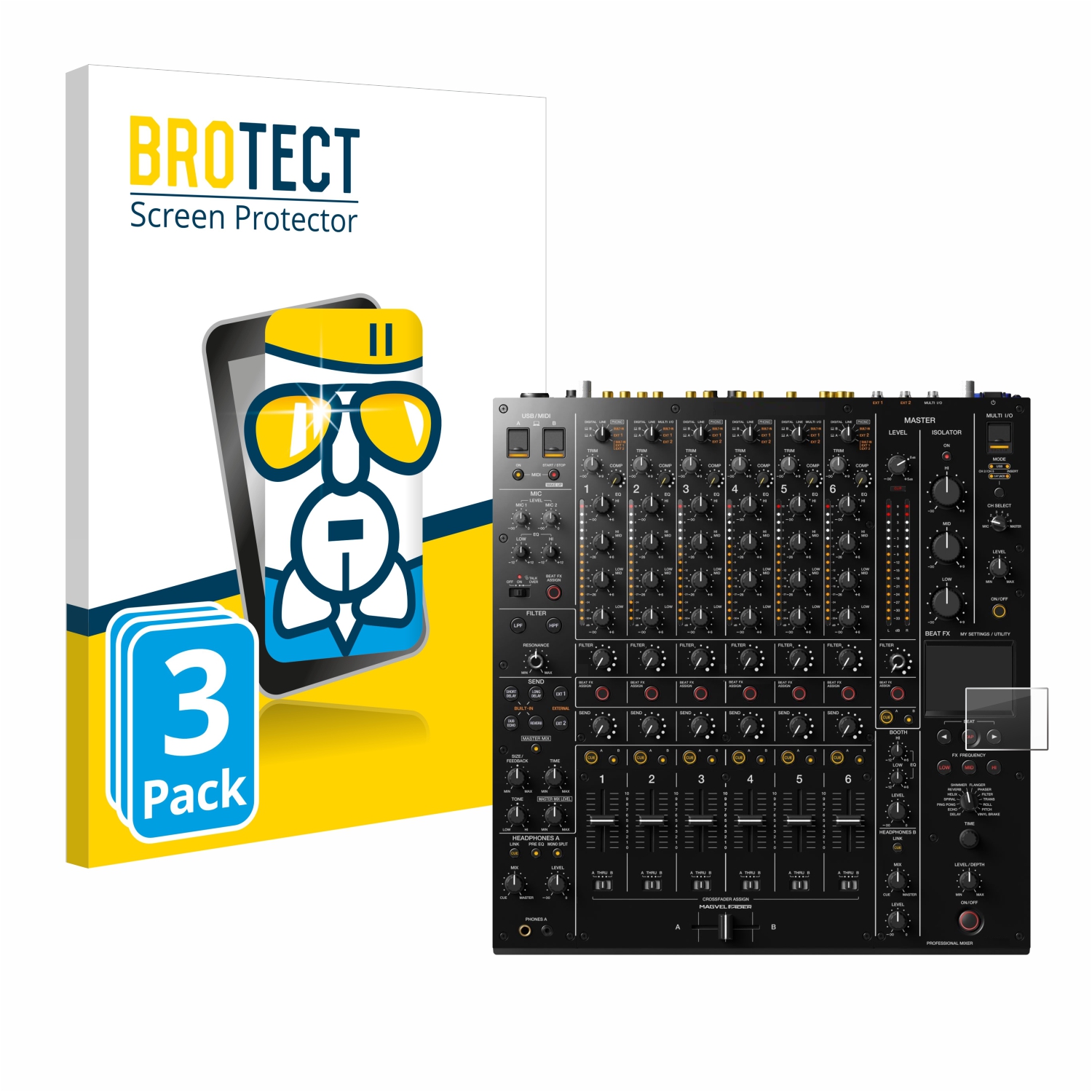 BROTECT Film Protecteur Verre 9H Pour Pioneer DJM-V10 [Anti-Rayures