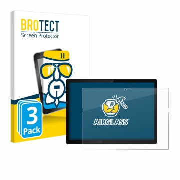 Vorderseite einer Produktverpackung mit dem Markenlogo BROTECT. Daneben ist das Gerät Lenovo ThinkPad X12 Detachable Gen 2 mit