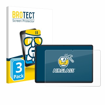 Parte frontale di una confezione del prodotto con il logo del marchio BROTECT. Accanto è raffigurato il dispositivo Blackview 