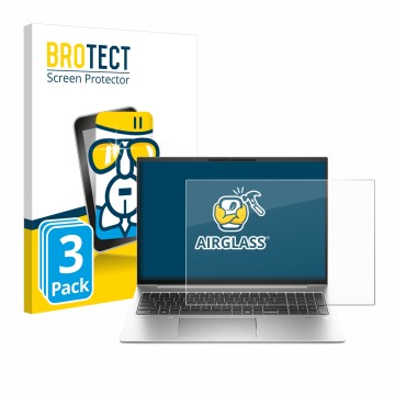 Vorderseite einer Produktverpackung mit dem Markenlogo BROTECT. Daneben ist das Gerät HP EliteBook 840 G11 mit dem zugehörigen