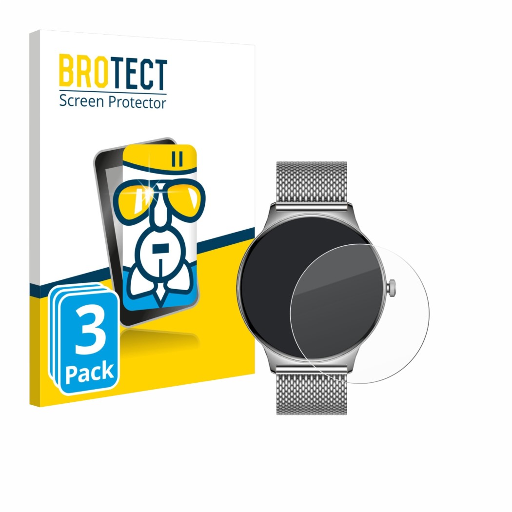 Parte frontal de un envase de producto con el logotipo de la marca BROTECT. Al lado se muestra el dispositivo Pireware Slim Sm