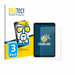 Parte frontal de un envase de producto con el logotipo de la marca BROTECT. Al lado se muestra el dispositivo Blackview Zeno 1