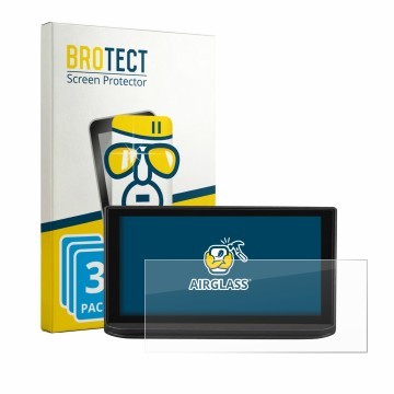 Parte frontal de un envase de producto con el logotipo de la marca BROTECT. Al lado se muestra el dispositivo Peugeot 3008 202