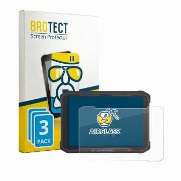 Parte frontale di una confezione del prodotto con il logo del marchio BROTECT. Accanto è raffigurato il dispositivo Newland Sp