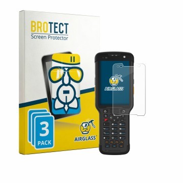 Parte frontale di una confezione del prodotto con il logo del marchio BROTECT. Accanto è raffigurato il dispositivo Newland Sp