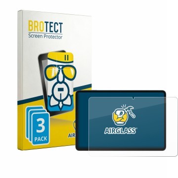 Parte frontale di una confezione del prodotto con il logo del marchio BROTECT. Accanto è raffigurato il dispositivo Doogee Tab