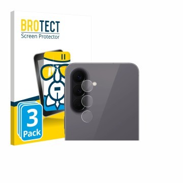 Vorderseite einer Produktverpackung mit dem Markenlogo BROTECT. Daneben ist das Gerät Samsung Galaxy A57 5G (NUR Kameraschutz)