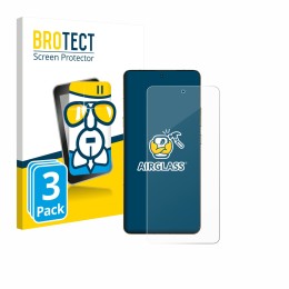 Face avant d’un emballage produit avec le logo de la marque BROTECT. À côté, l’appareil Motorola Signature est représenté avec