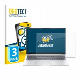 Parte frontal de un envase de producto con el logotipo de la marca BROTECT. Al lado se muestra el dispositivo HP EliteBook 8 G