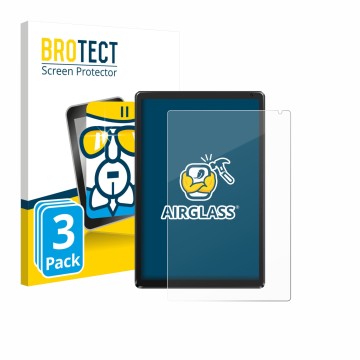 Parte frontal de un envase de producto con el logotipo de la marca BROTECT. Al lado se muestra el dispositivo Ainmel AMLC12 10