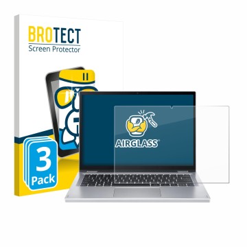 Parte frontale di una confezione del prodotto con il logo del marchio BROTECT. Accanto è raffigurato il dispositivo Acer Aspir