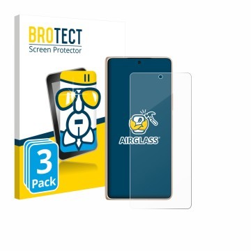 Parte frontale di una confezione del prodotto con il logo del marchio BROTECT. Accanto è raffigurato il dispositivo Honor Magi