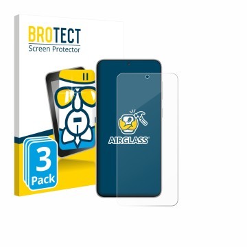 Vorderseite einer Produktverpackung mit dem Markenlogo BROTECT. Daneben ist das Gerät Samsung Galaxy F56 mit dem zugehörigen D