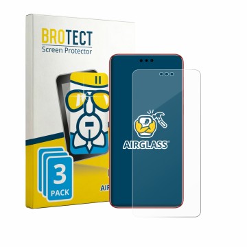 Face avant d’un emballage produit avec le logo de la marque BROTECT. À côté, l’appareil Huawei Mate 60 RS Ultimate est représe