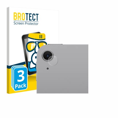 Parte frontale di una confezione del prodotto con il logo del marchio BROTECT. Accanto è raffigurato il dispositivo Apple iPad