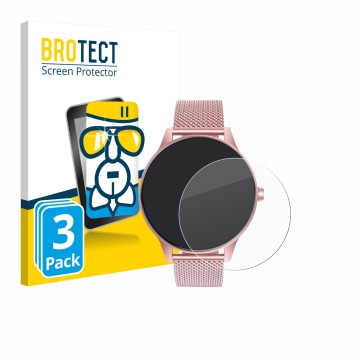 Vorderseite einer Produktverpackung mit dem Markenlogo BROTECT. Daneben ist das Gerät TAOLOON Smartwatch 1.27