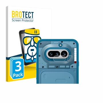 Parte frontal de un envase de producto con el logotipo de la marca BROTECT. Al lado se muestra el dispositivo Nothing Phone (4